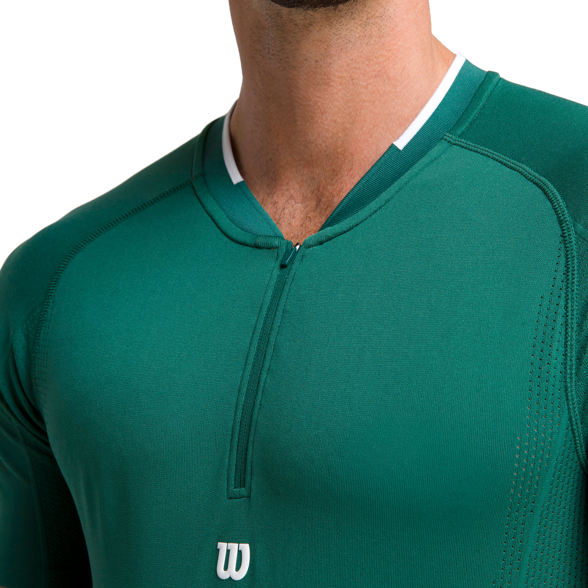 Players Seamless Zip Henley 2.0 T-Shirt Herren - Grün