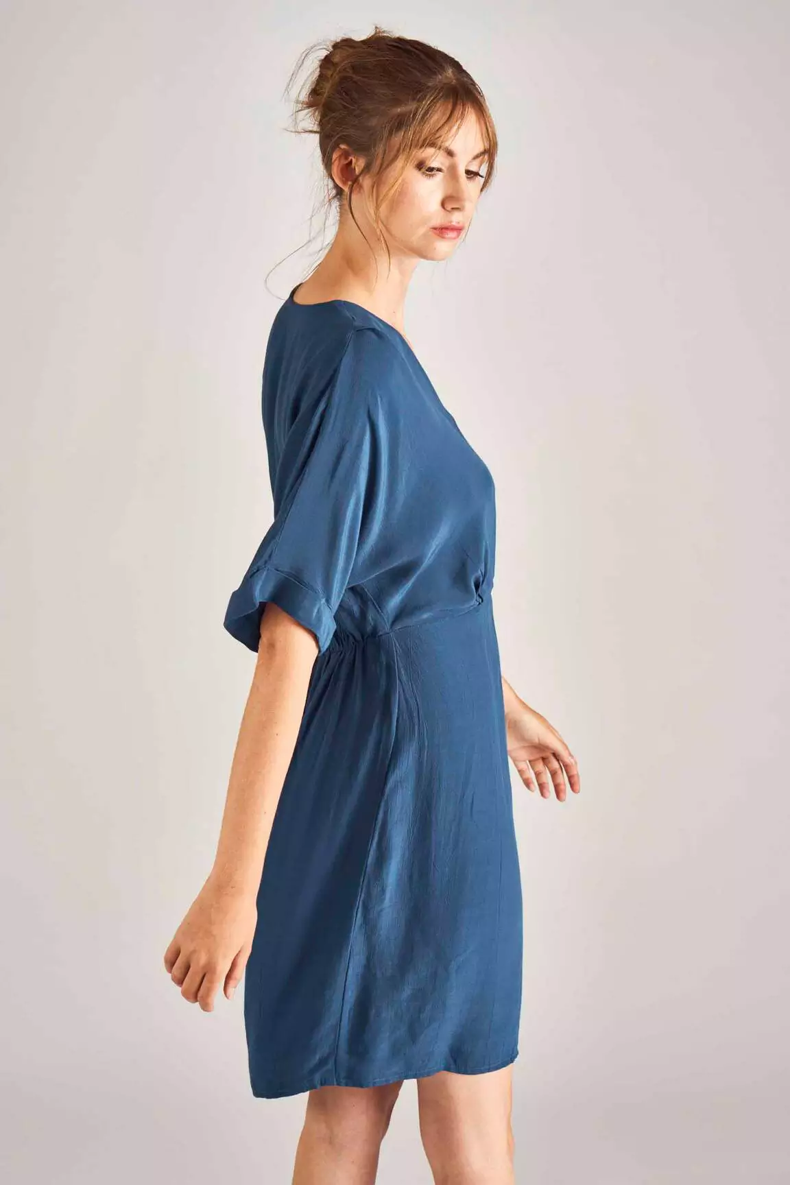 Vero Moda Robes Mi Longues Femme couleur bleu