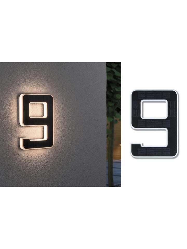 paulmann Solar LED Hausnummernleuchte  Nummer 9 günstig kaufen onesize