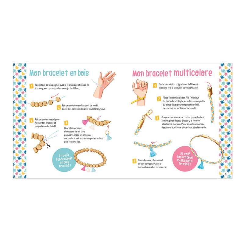 Coffret Ma boîte à bijoux, bracelets bohèmes - Auzou
