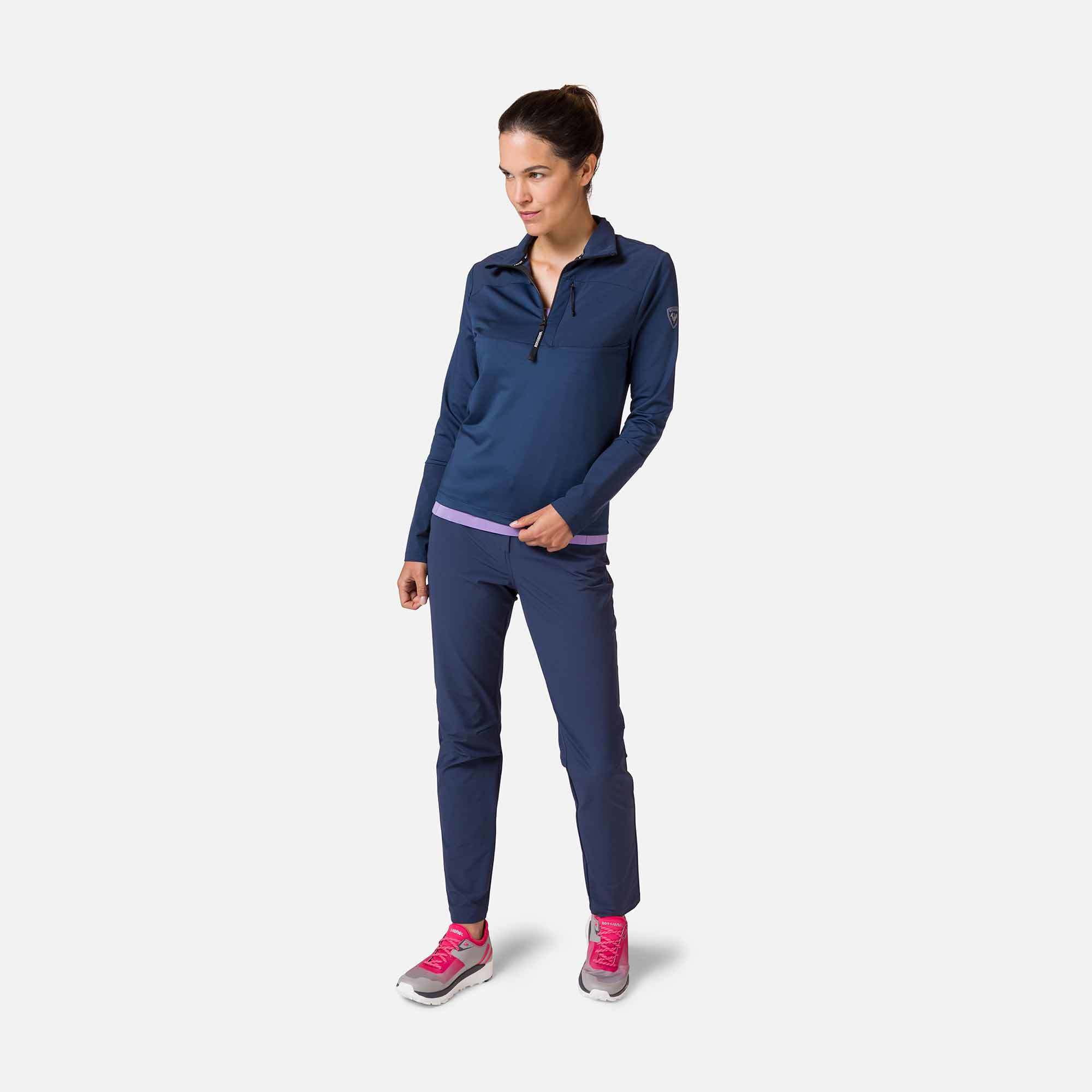 Couche intermédiaire semi-zippé femme