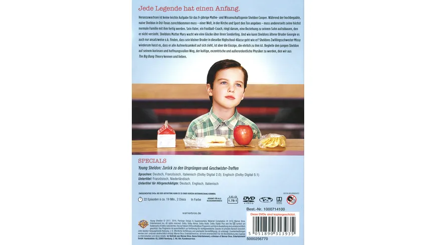 Young Sheldon - Die komplette erste Staffel  [2 DVDs]