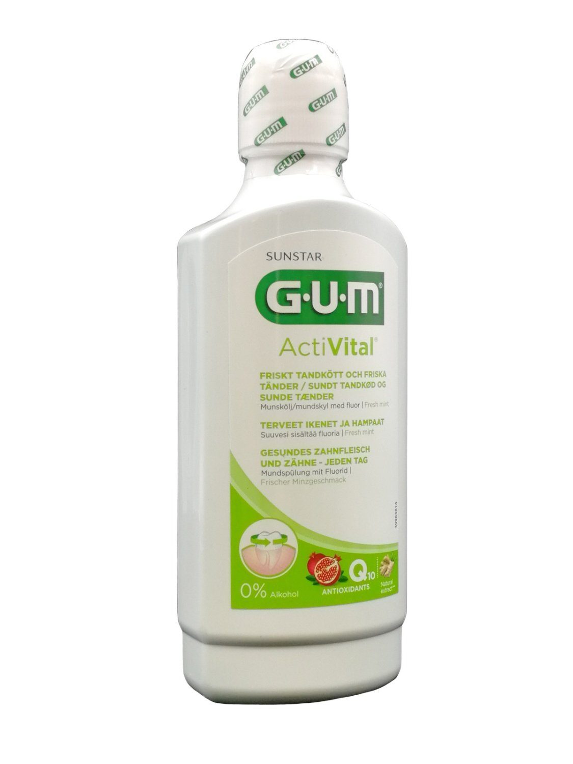 Sunstar Deutschland GmbH Mundspülung, GUM ActiVital Mundspülung, 500 ml