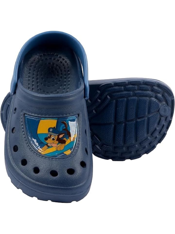 COFI 1453 Clogs – Rutschfeste Sandalen und Hausschuhe für Kinder in Blau günstig kaufen