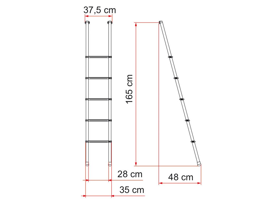 Fiamma Deluxe 5B Leiter