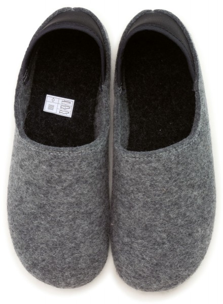 Gottstein ~ Wool Slip-On ~ Grey/Charcoal
