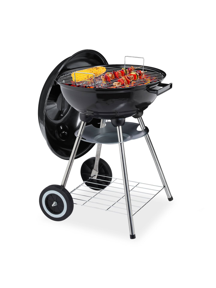 relaxdays Kugelgrill in Schwarz günstig kaufen onesize