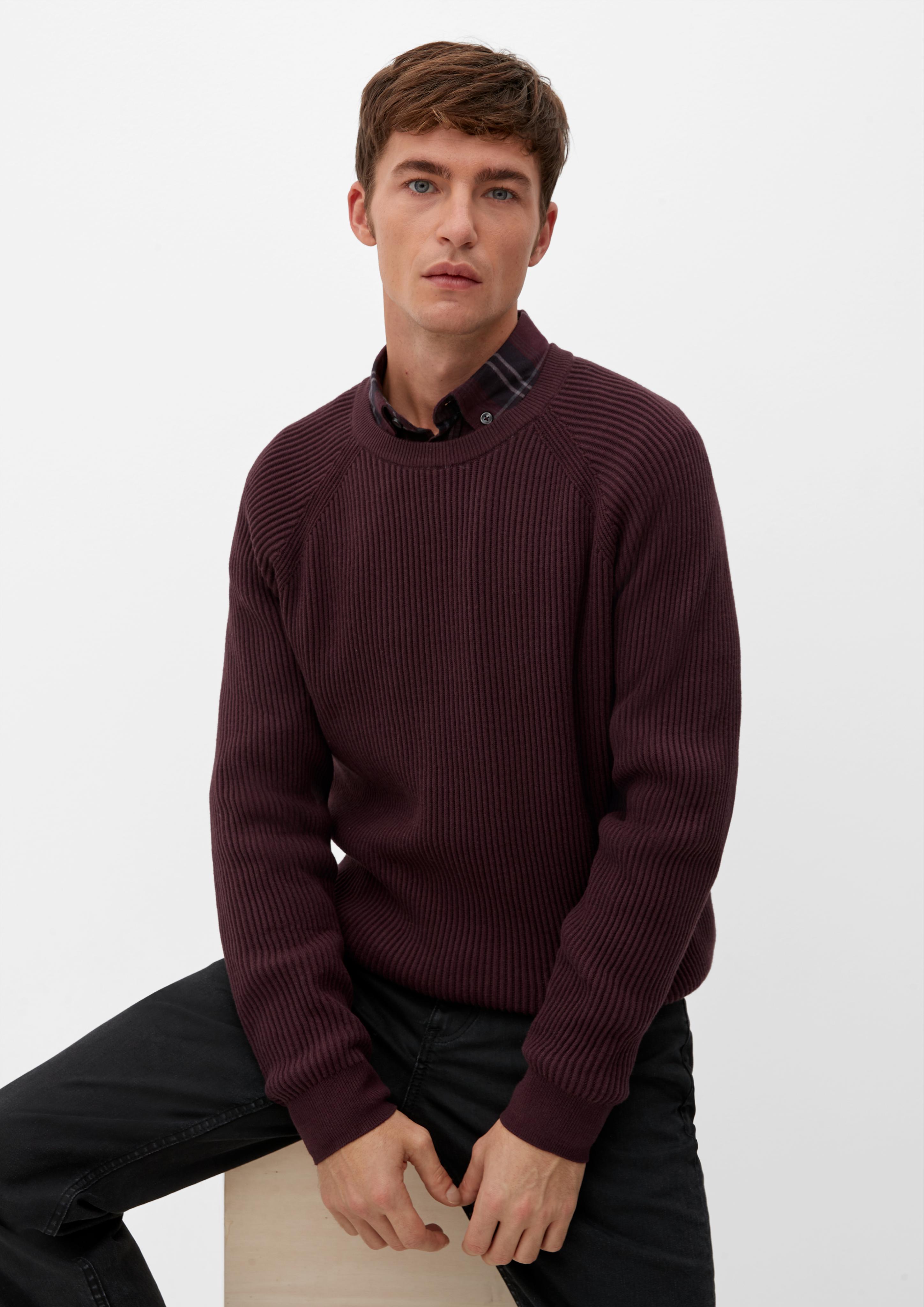 Strickpulli mit Rippstruktur  2124528-4991