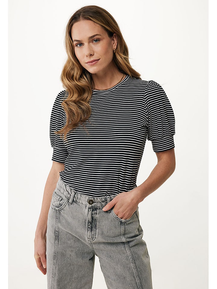 Mexx Shirt in Schwarz/ Weiß günstig kaufen