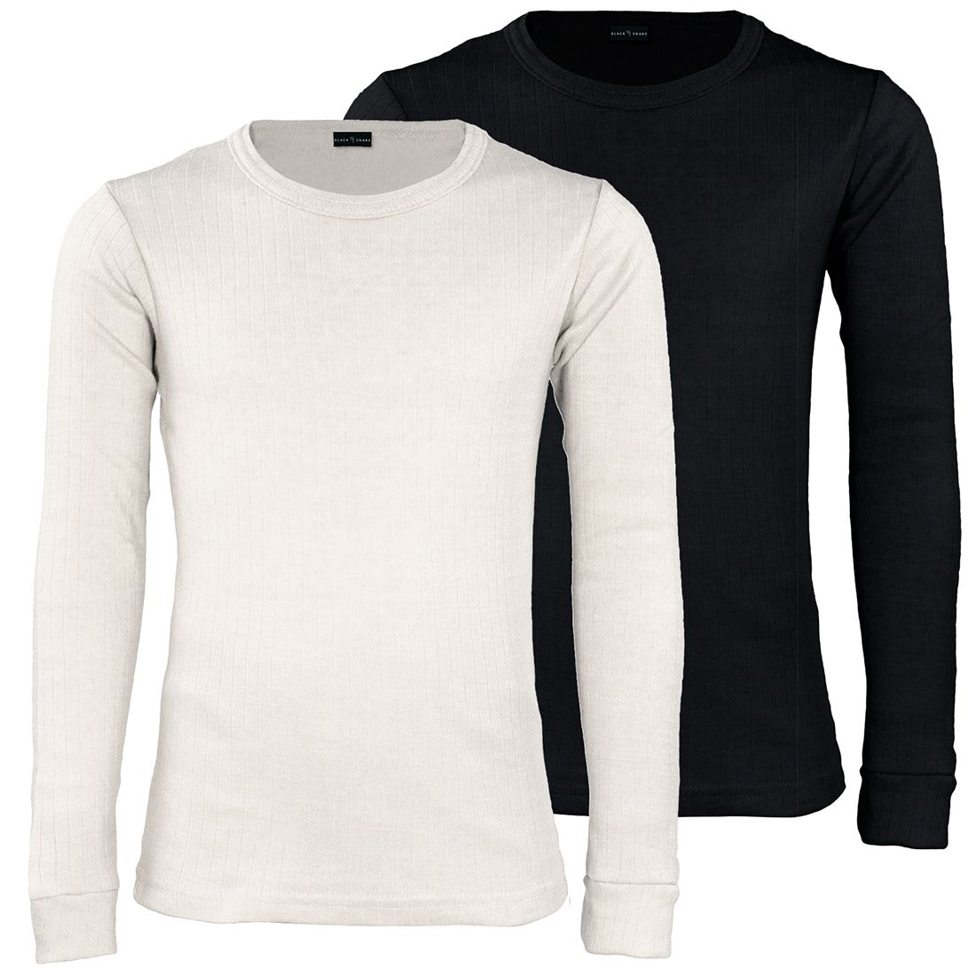 Black Snake Cuddle Creme/Schwarz 2-Pack Kinder Thermoshirt
