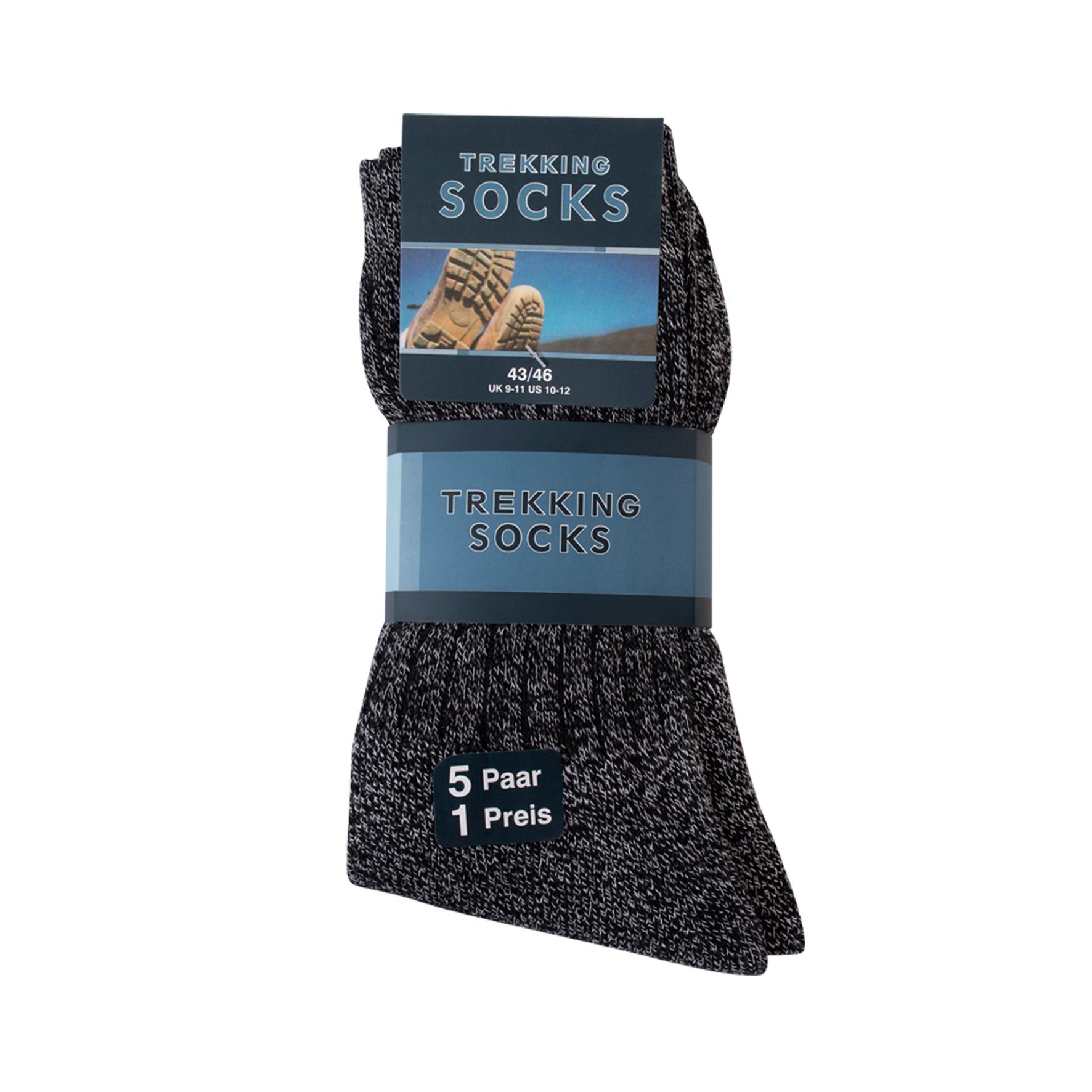 cwonlineshop Wandersocken Trekkingsocken Arbeitssocken Premium-Qualität 39-42 / 43-46 (Set, 10-Paar) A 83432