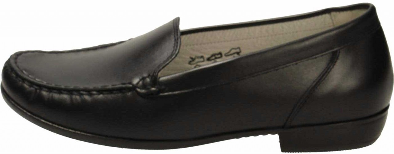 WALDLÄUFER Komfort Slipper schwarz Hina