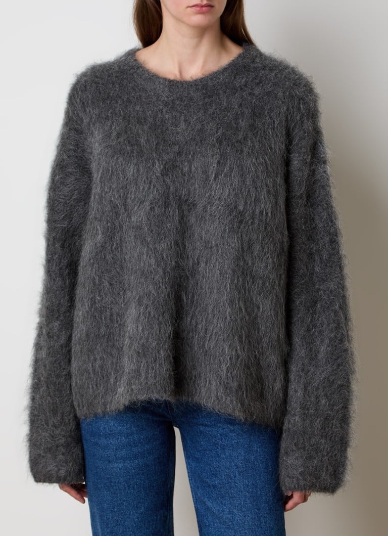 TOTEME  Grofgebreide trui in alpaca wolblend