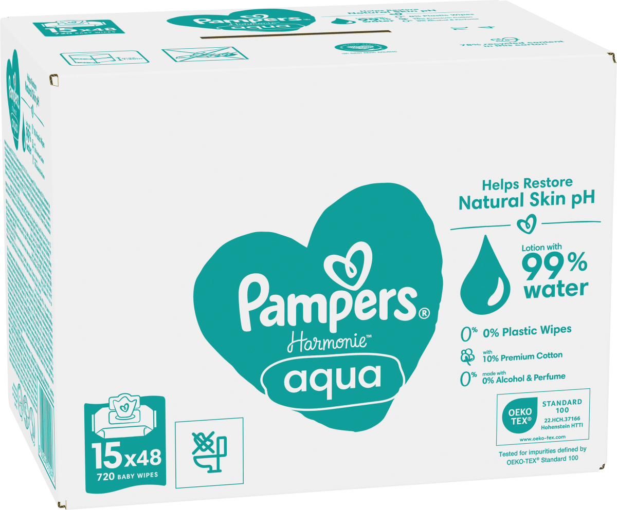 Feuchttücher Harmonie Aqua (15x48 St), 720 St
