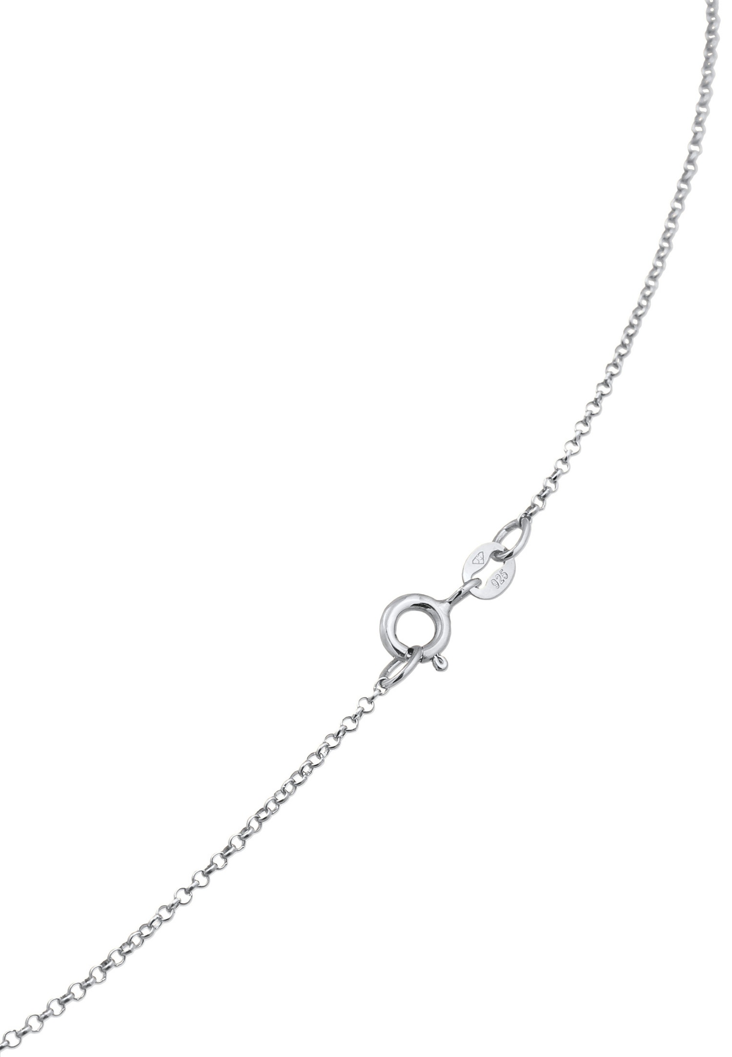 Elli Women's Basic Matte 925 Sterling Silver Plaque
