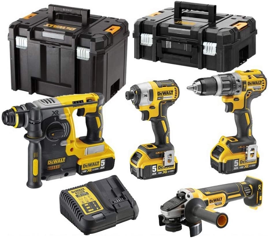 DeWalt DCK422P3T-QW Pachet combinat cu 4 elemente XR 18 V 3 x 5,0 Ah Li-Ion în TSTAK