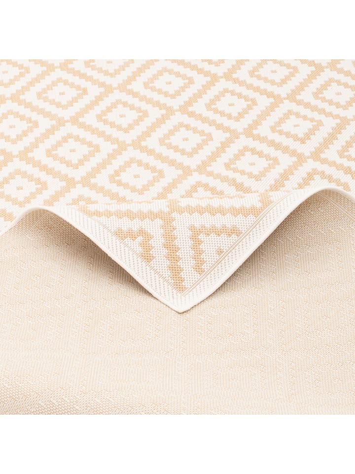 Pergamon In & Outdoor Teppich Valencia Fliesenoptik in Beige günstig kaufen