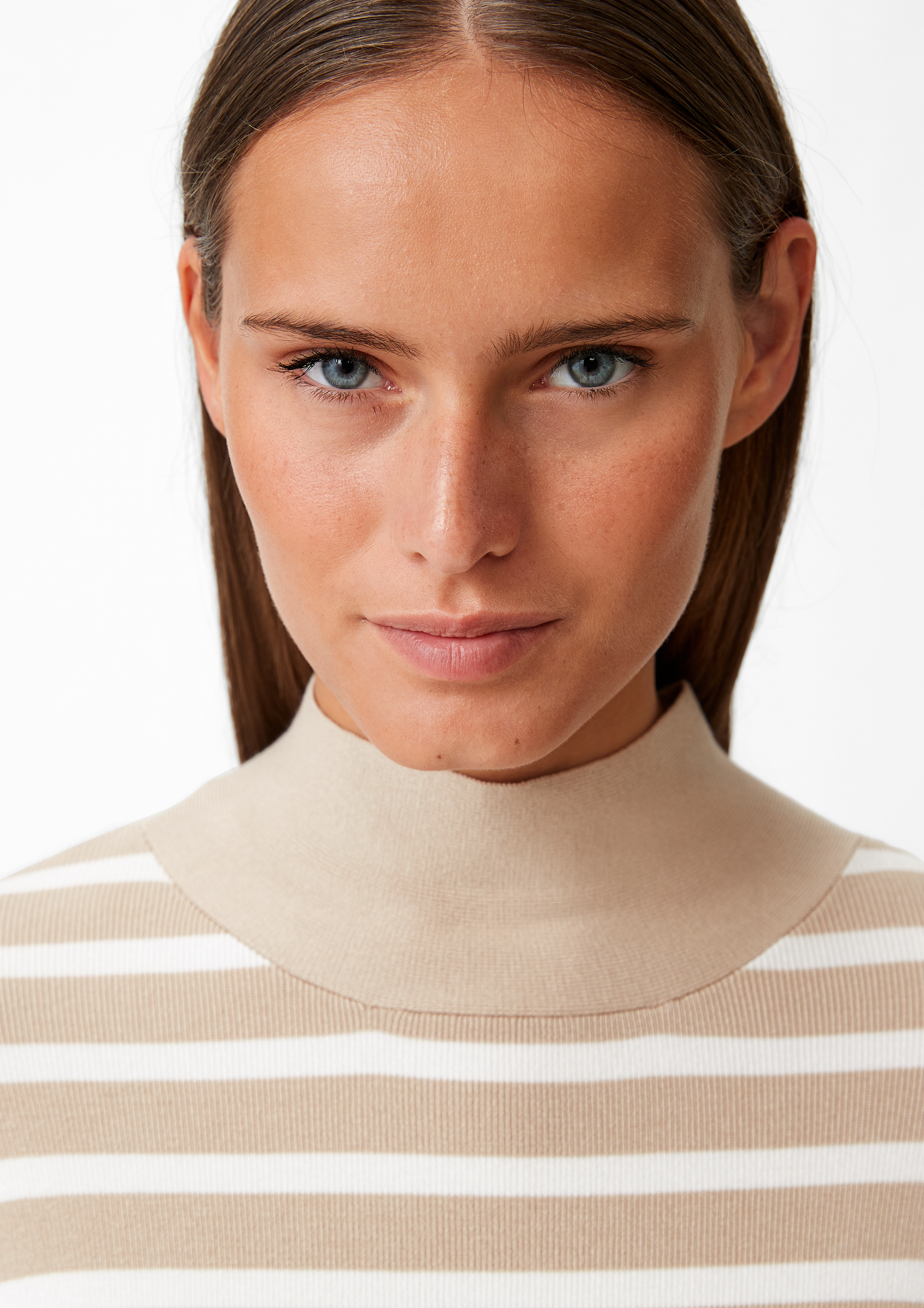 Strickpullover aus Viskosemix - beige