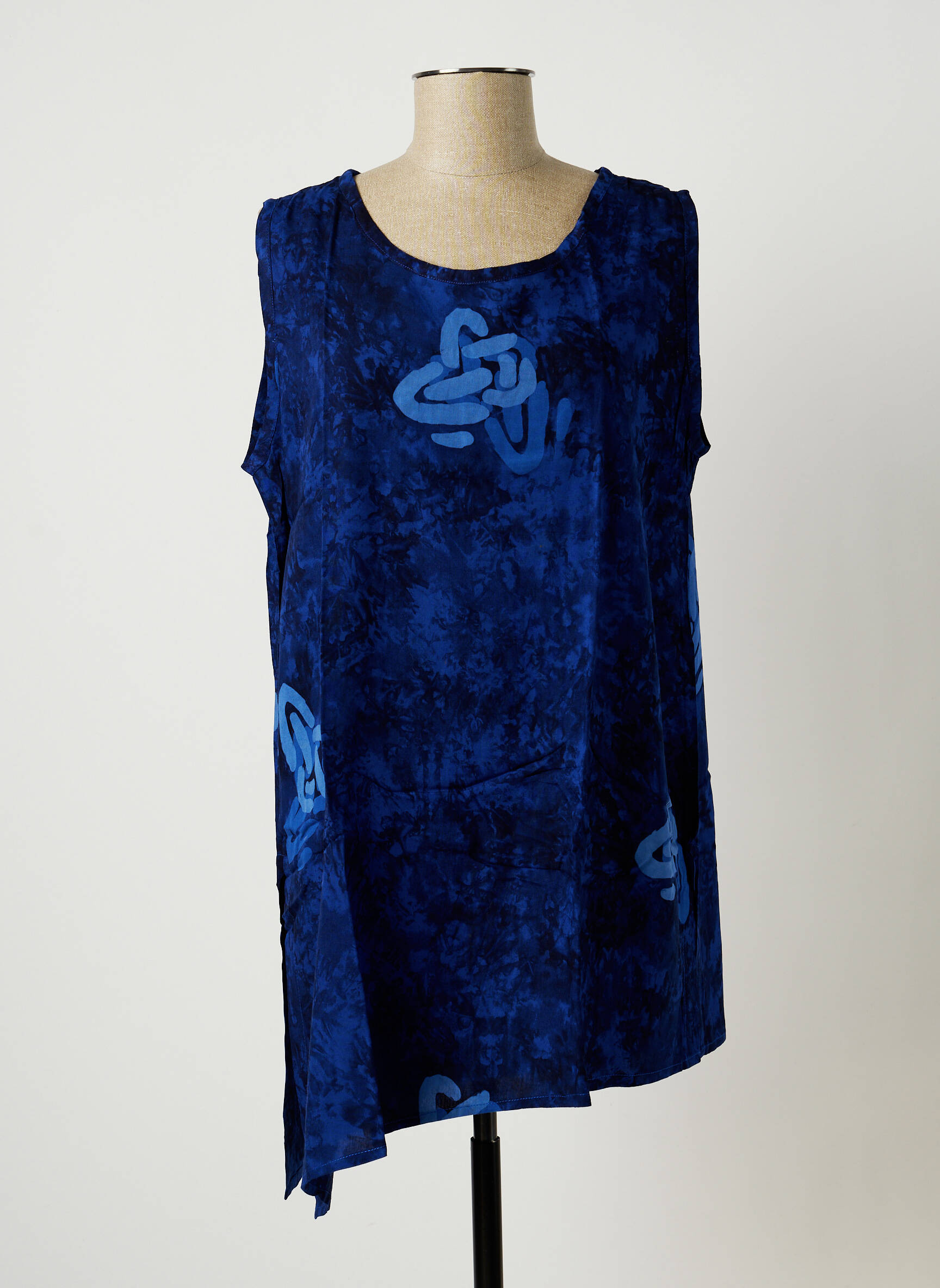 Dou Dou S Tuniquesansmanche Femme couleur bleu