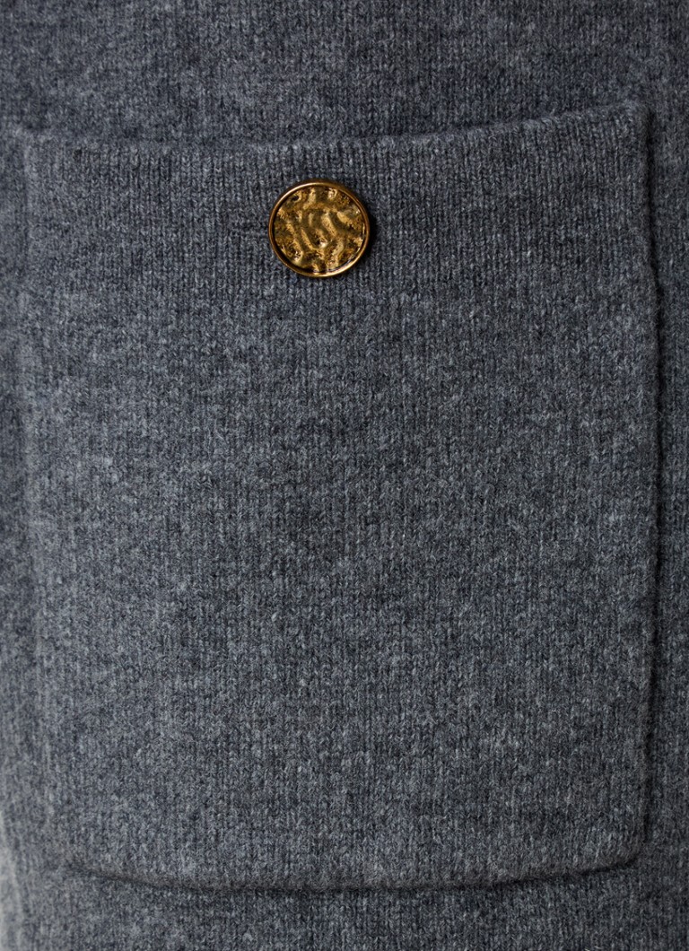 TOTEME Fino pleteni kardigan od mješavine kašmira i vune s našivenim džepovima