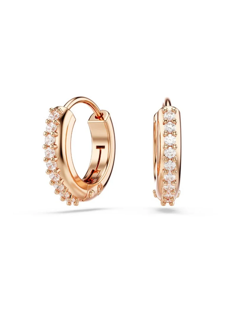 Swarovski Matrix hoop earrings with zirconia