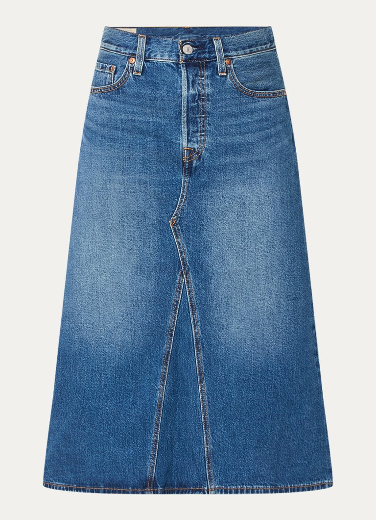 Jupe en jean Levi's mi-longue trapèze