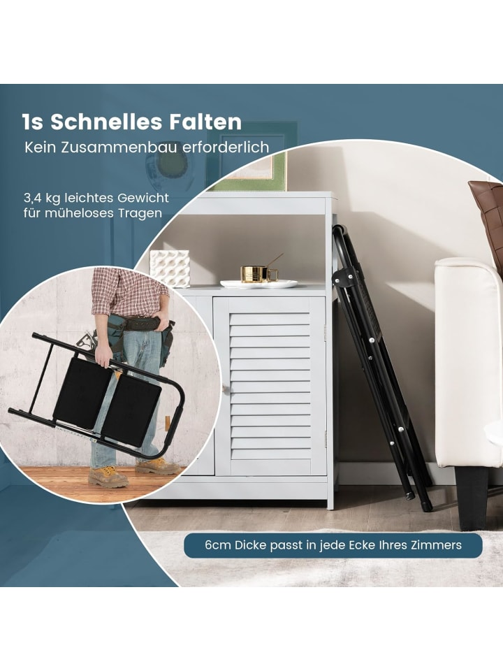 COSTWAY Trittleiter 2 Stufen in Schwarz günstig kaufen onesize