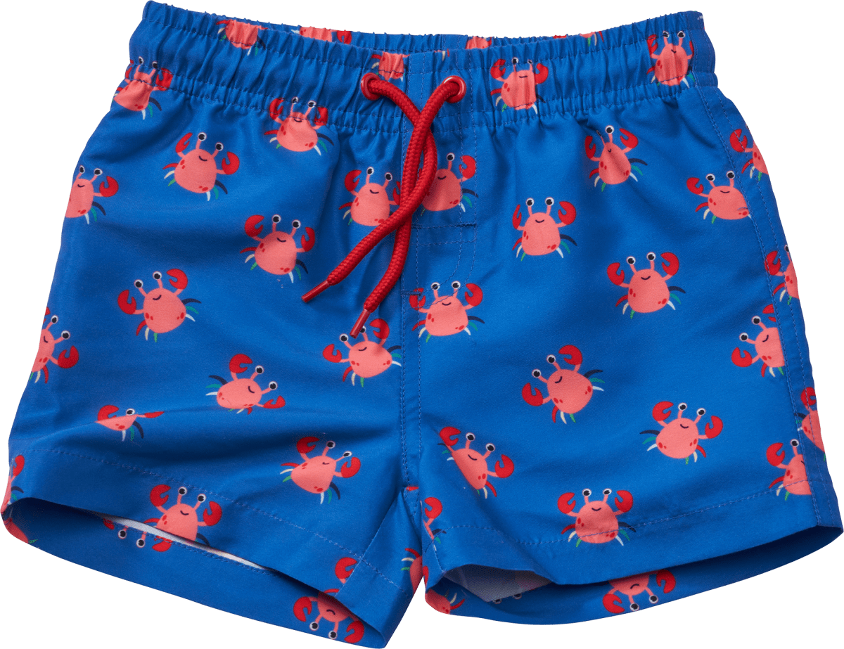 Badehose mit Krebs-Muster, blau, Gr. 110/116, 1 St