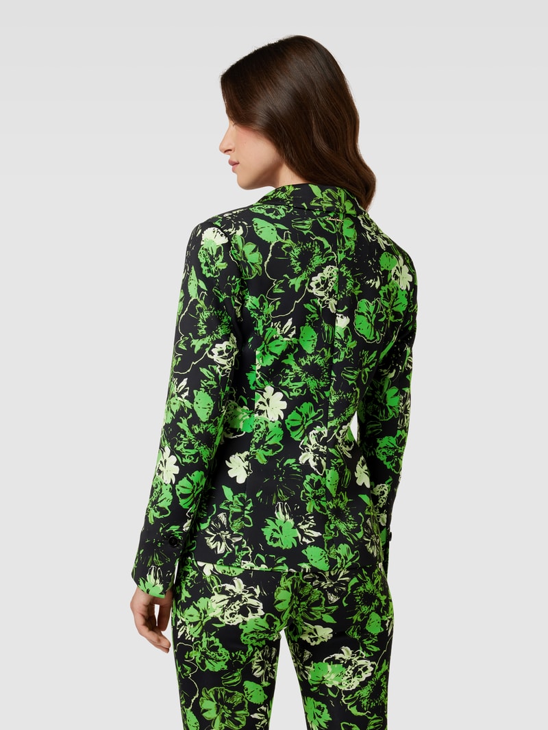 Blazer mit Allover-Muster in grün