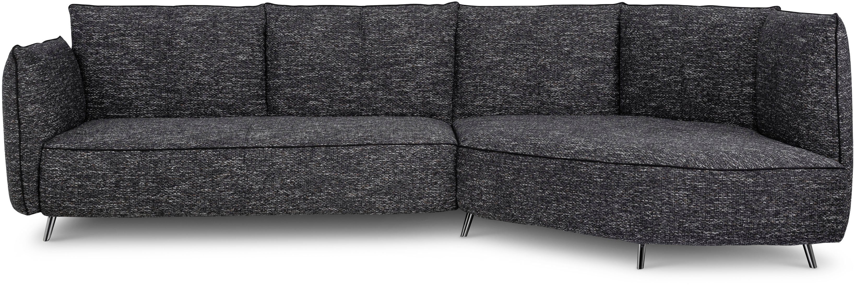 designwerk Loungesofa Faber, mit Rückenteil- und Armteilverstellung