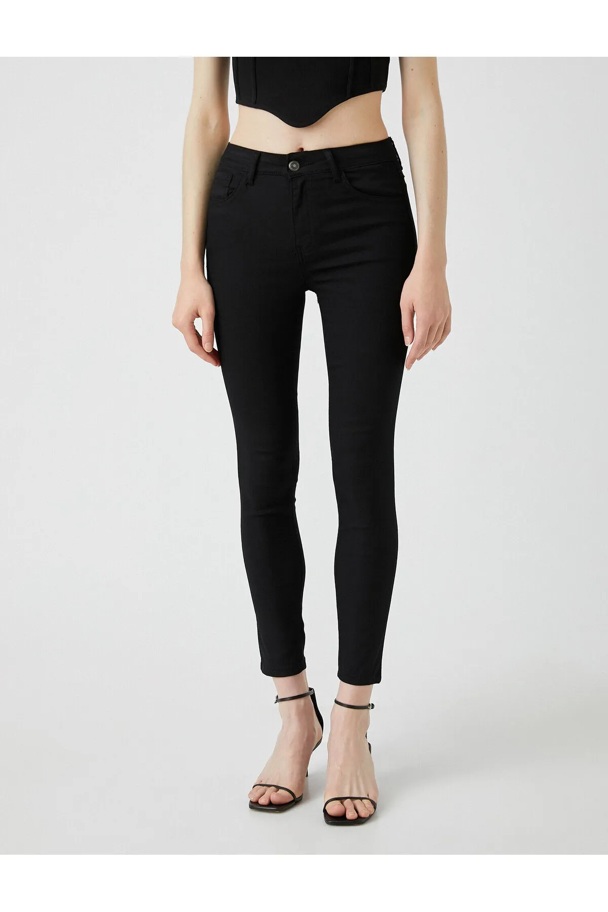 Koton  Slim-Fit-Jeans mit hoher Taille – Skinny-Fit-Jeans