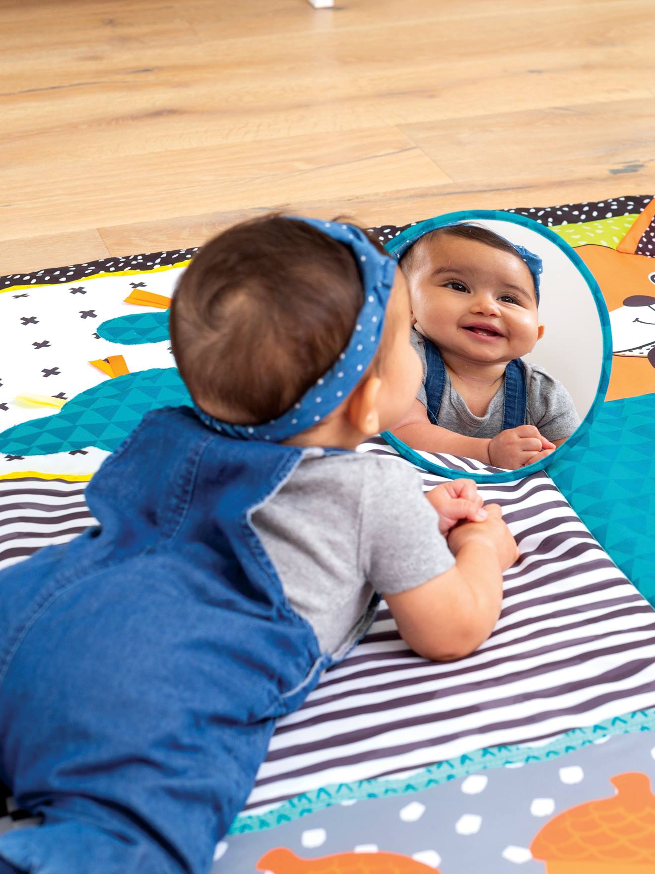 Tapis de jeu multi activités sensoriel Géant Infantino vert