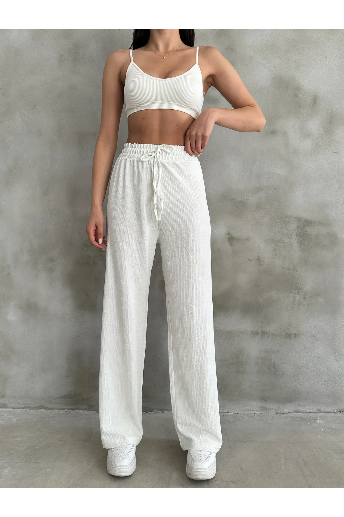 BEJNA  Palazzo-Hose mit elastischem Bund für Damen