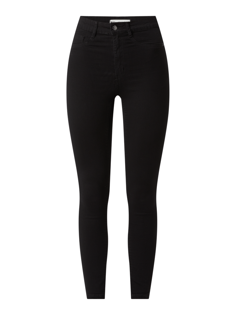 Skinny Fit Jeans mit Stretch-Anteil Modell 'Molly' in schwarz
