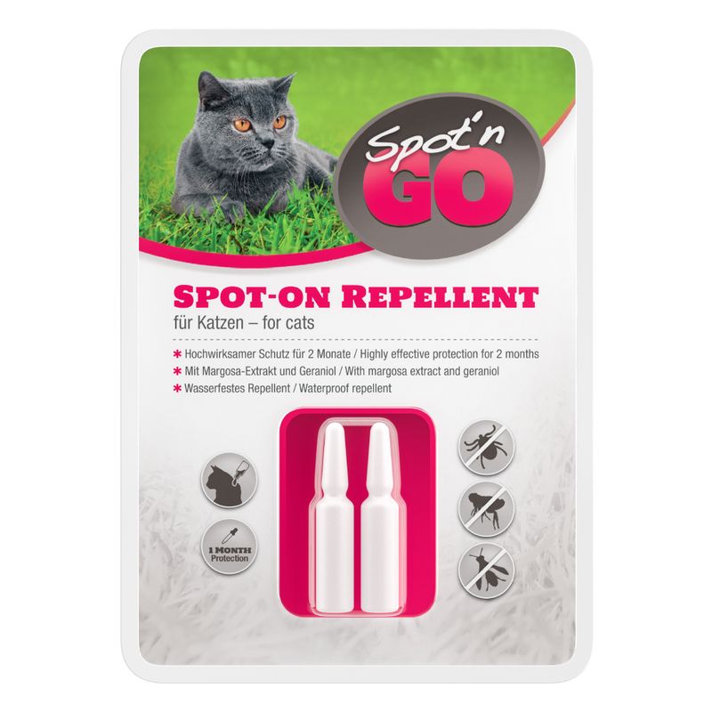 Spot'n Go Zecken- und Flohschutzmittel für Katzen zu TOP-Preisen