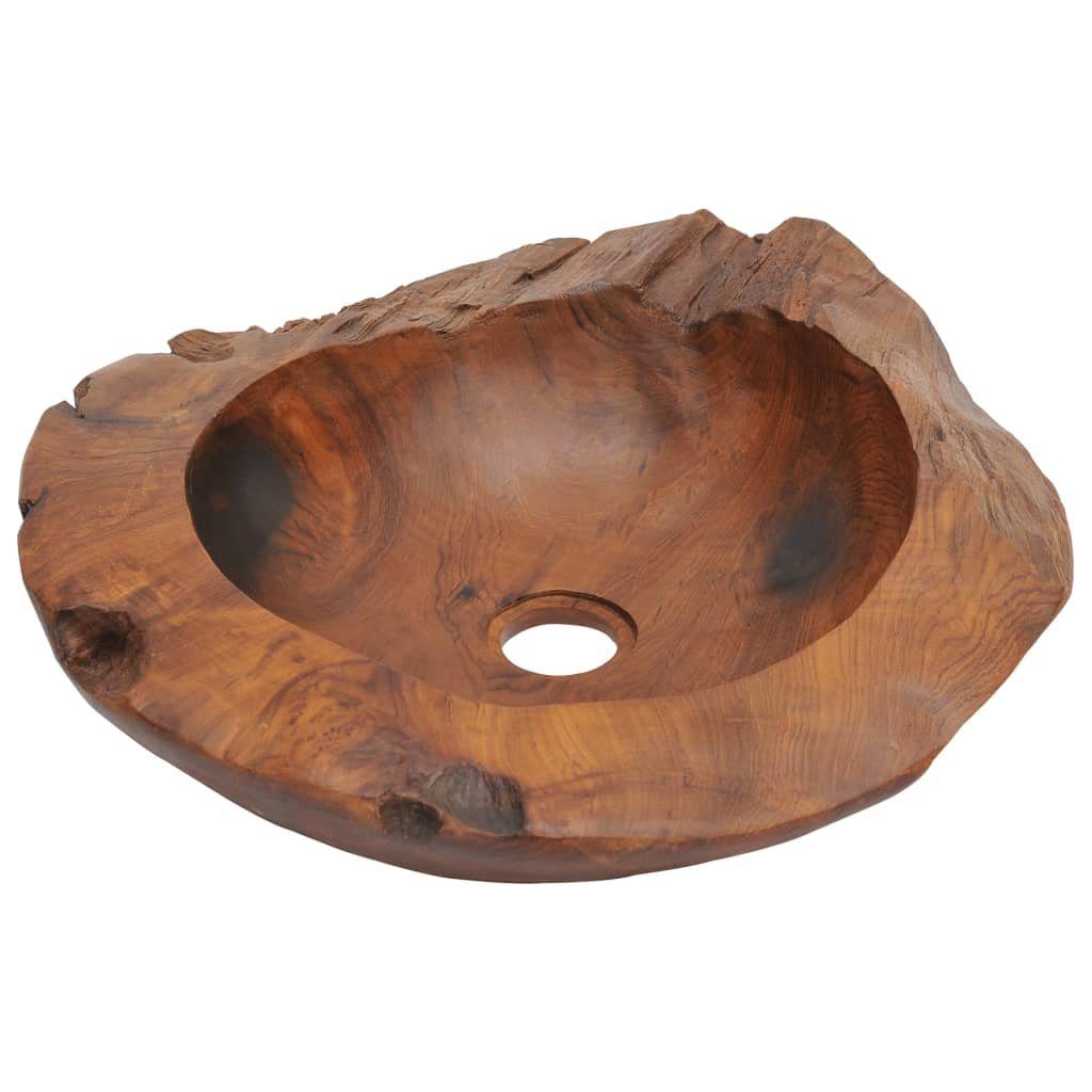 vidaXL Waschbecken Becken Teak Massiv 45 cm