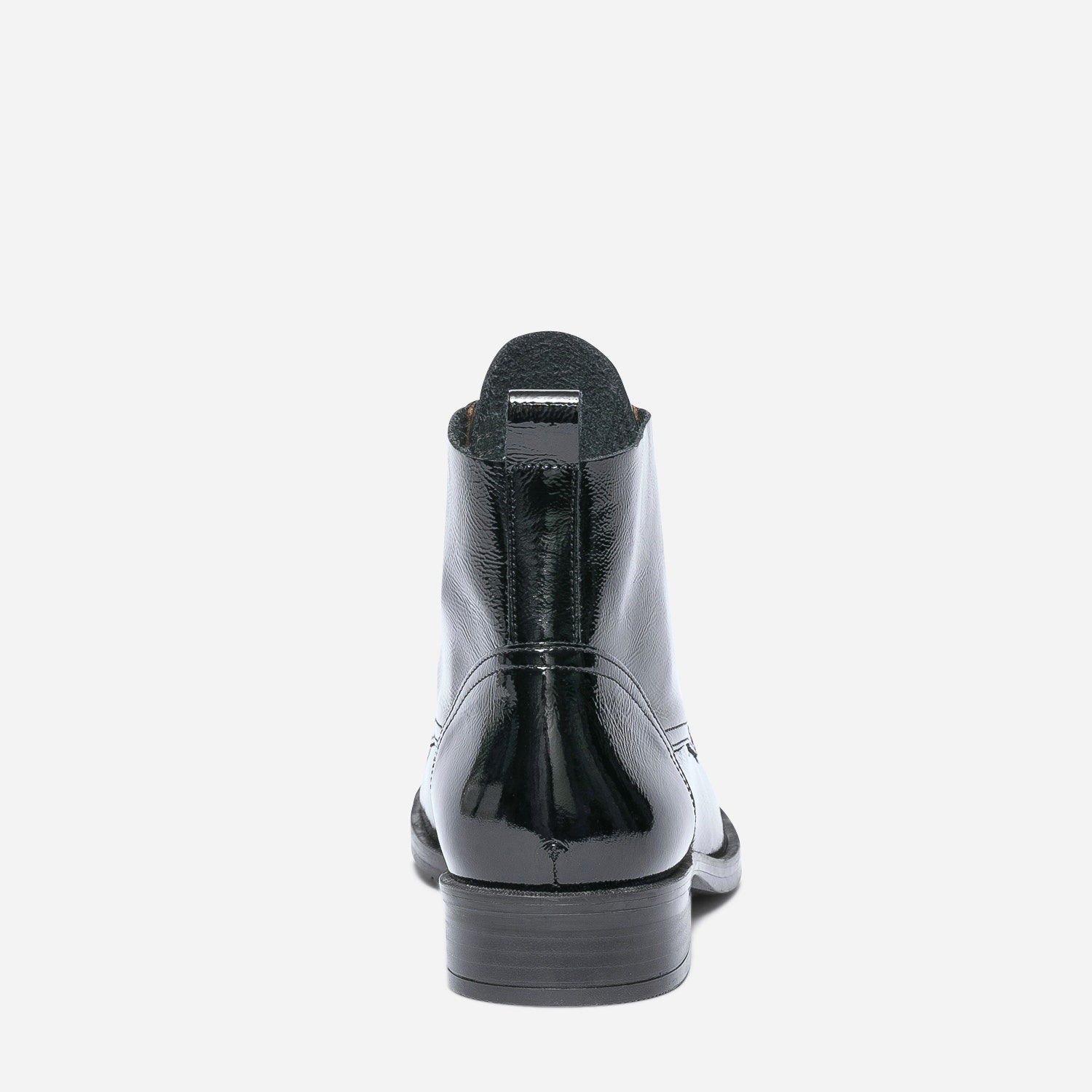 Bottine ERAM FLEX noire en cuir verni