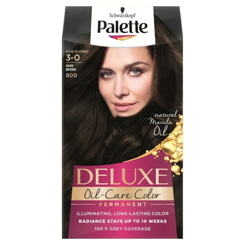 Palette Deluxe plaukų dažai 800 tamsiai ruda