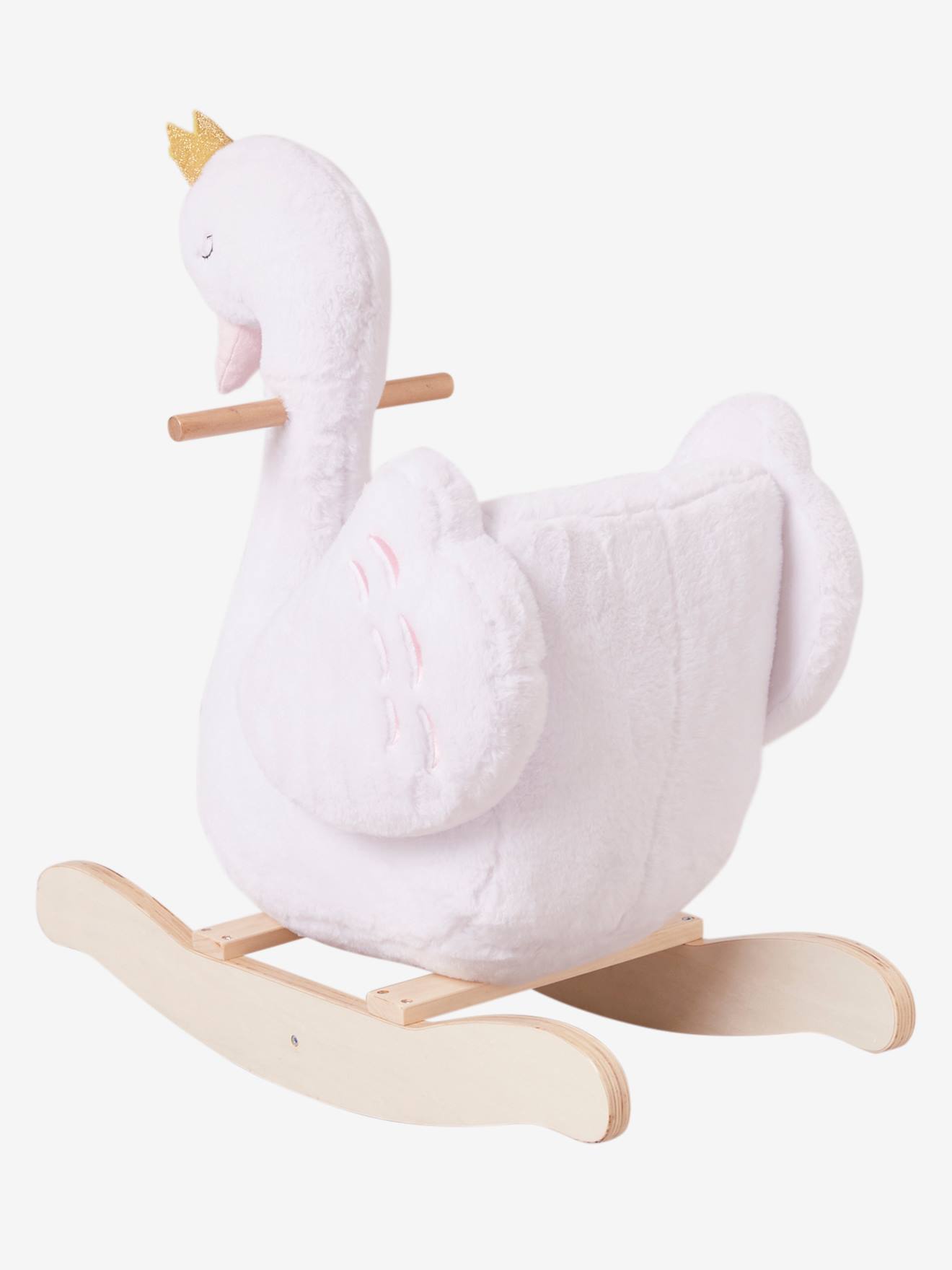 Cygne à bascule bébé FSC® blanc