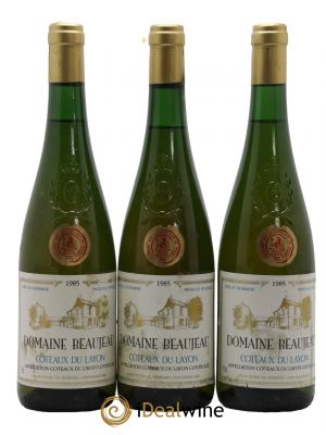 Coteaux du Layon Domaine Beaujeau 1985 - Lot de 3 Bouteilles