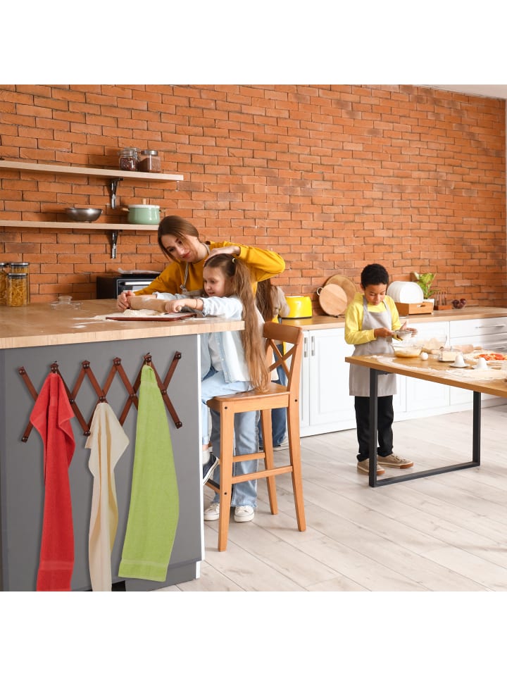 relaxdays Wandgarderobe in Braun günstig kaufen onesize