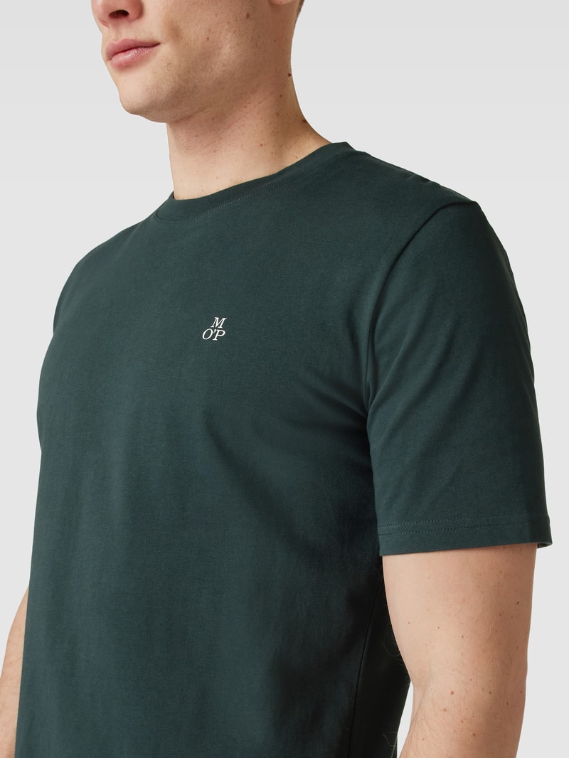 T-Shirt mit Label-Print in bottle