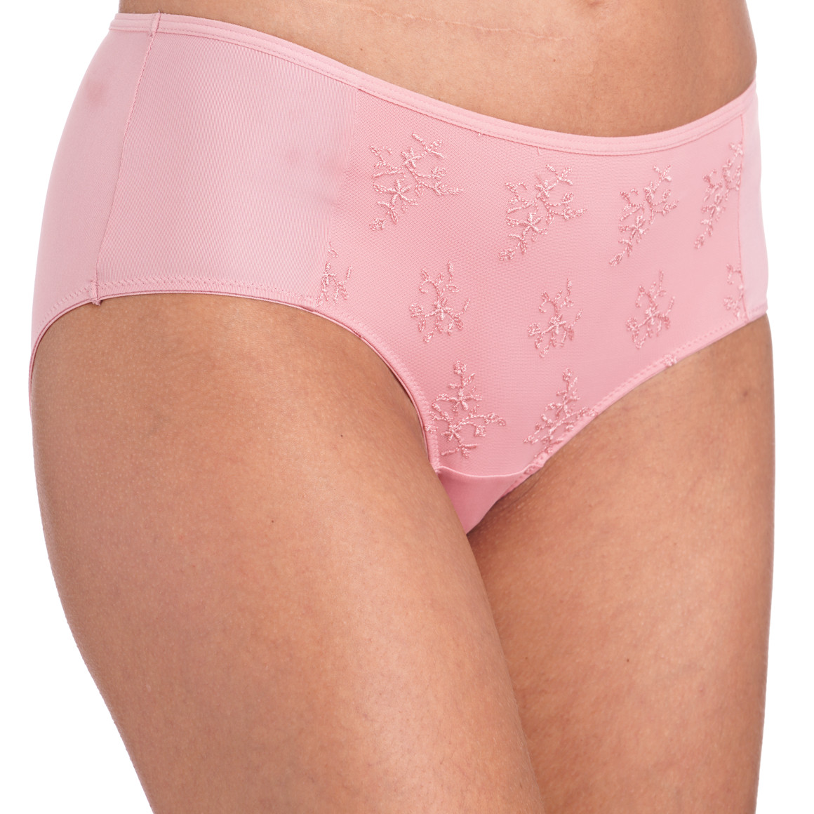 Damen Panty mit floraler Stickerei