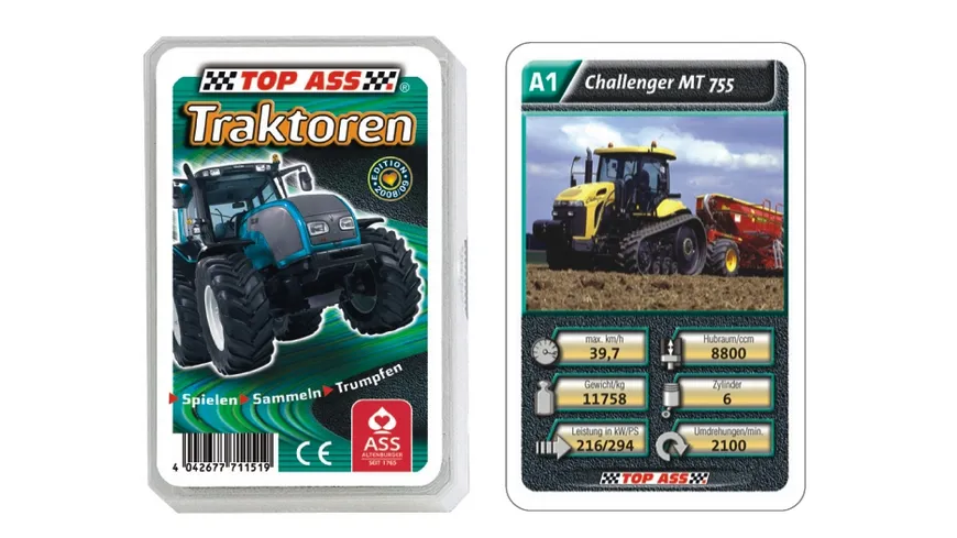 ASS Altenburger Spielkarten - TOP ASS Quartett Traktoren