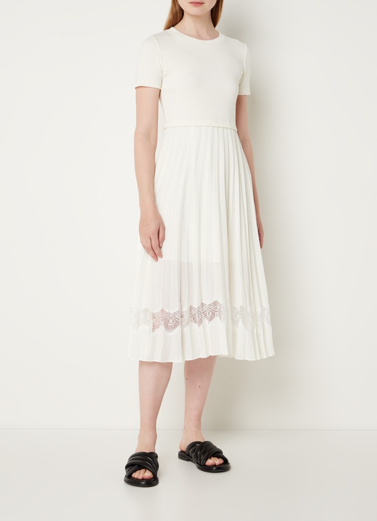 Abito midi 2 in 1 Teli di Claudie Pierlot con dettagli traforati