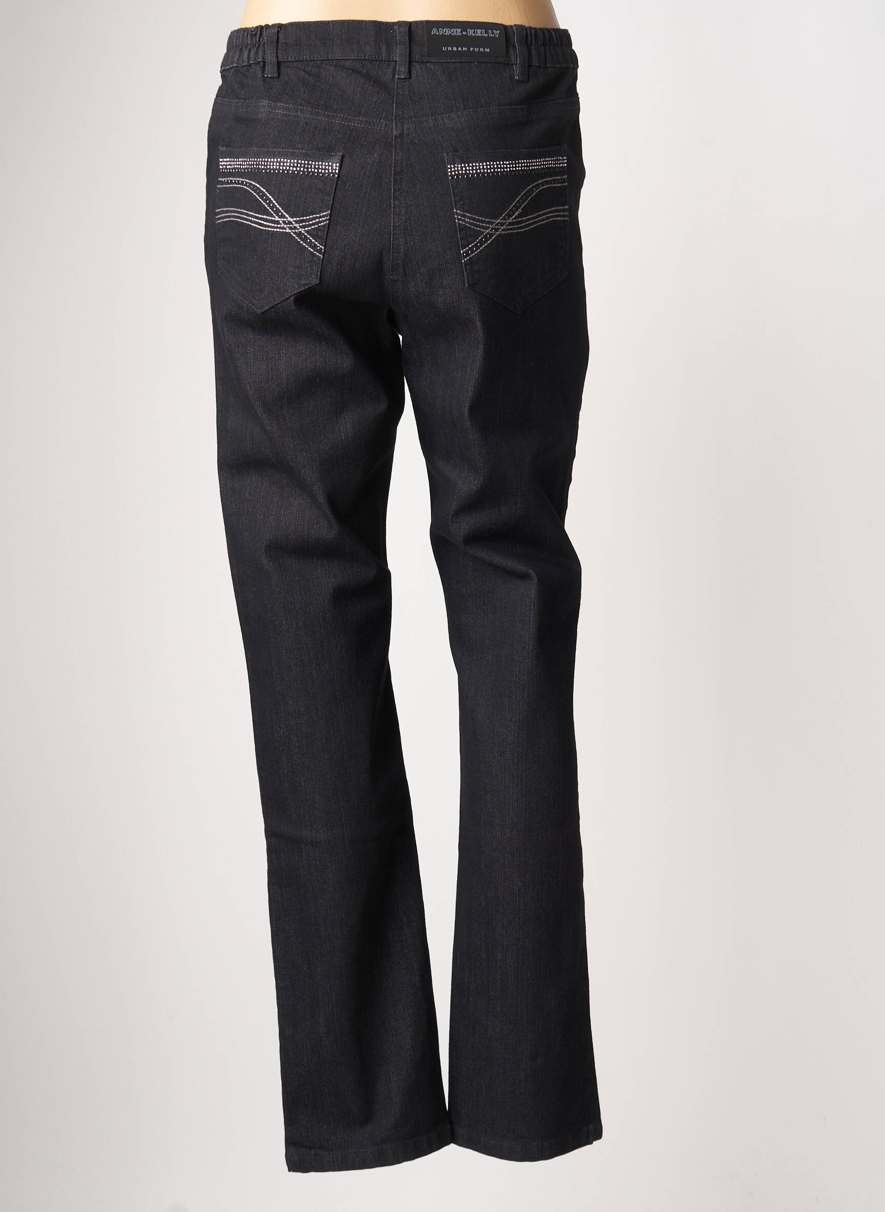 Anne Kelly Jeans Coupe Slim Femme couleur noir