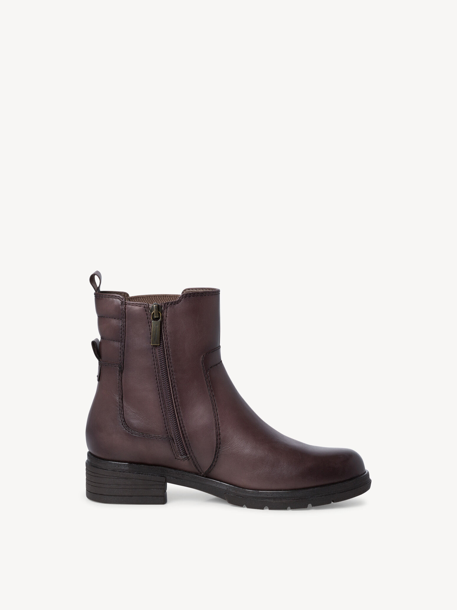 Bottine Chelsea en cuir - marron
