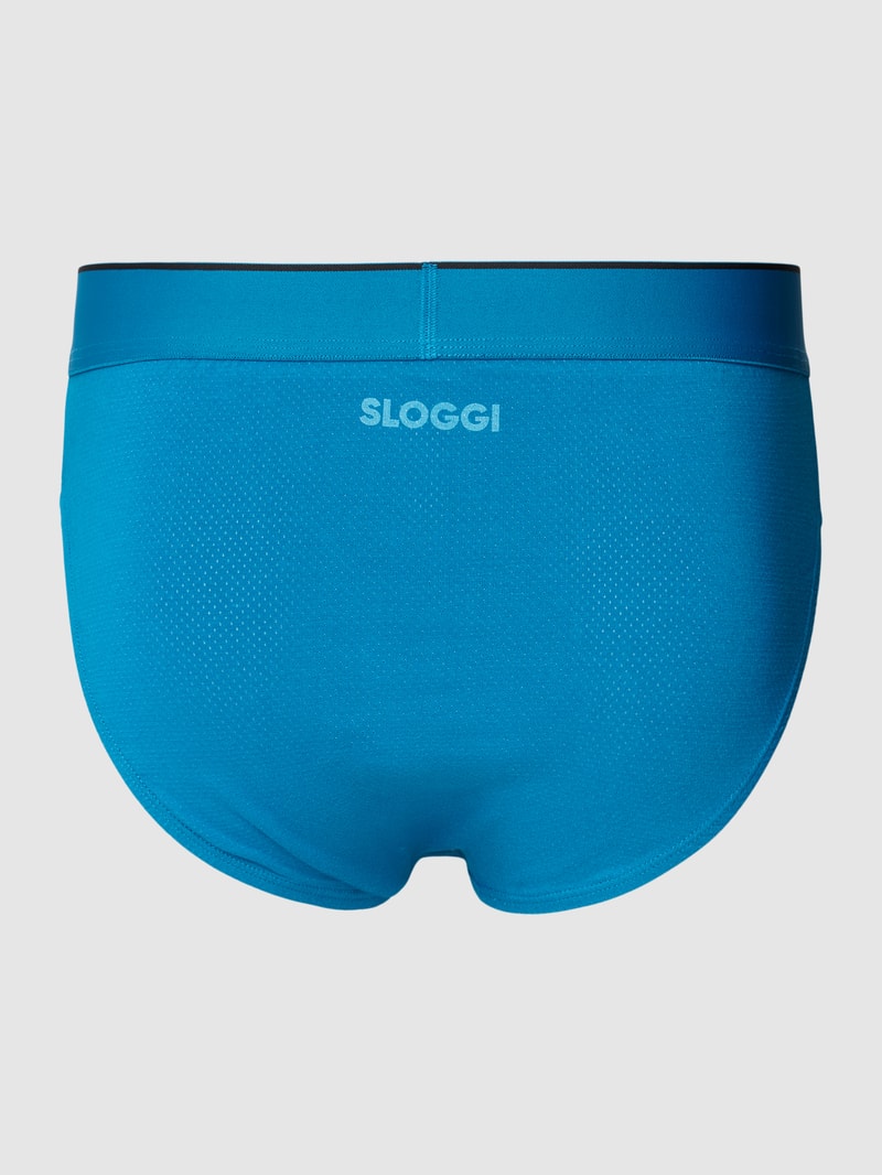 Slip mit Allover-Muster im 2er-Pack Modell 'EVER AIRY' in blau