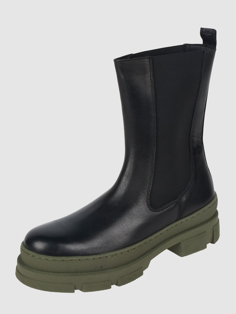 Chelsea Boots aus Leder Modell 'Filina' in schwarz