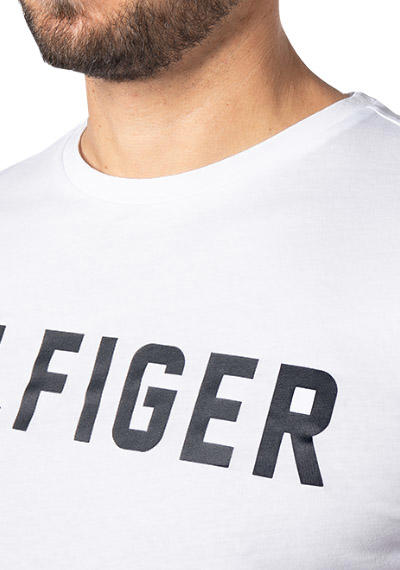 Tommy Hilfiger, T-Shirt, Bio Baumwolle, weiß